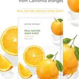 Nature Republic - Real Nature Hydrogel Mask (Orange) 1pc